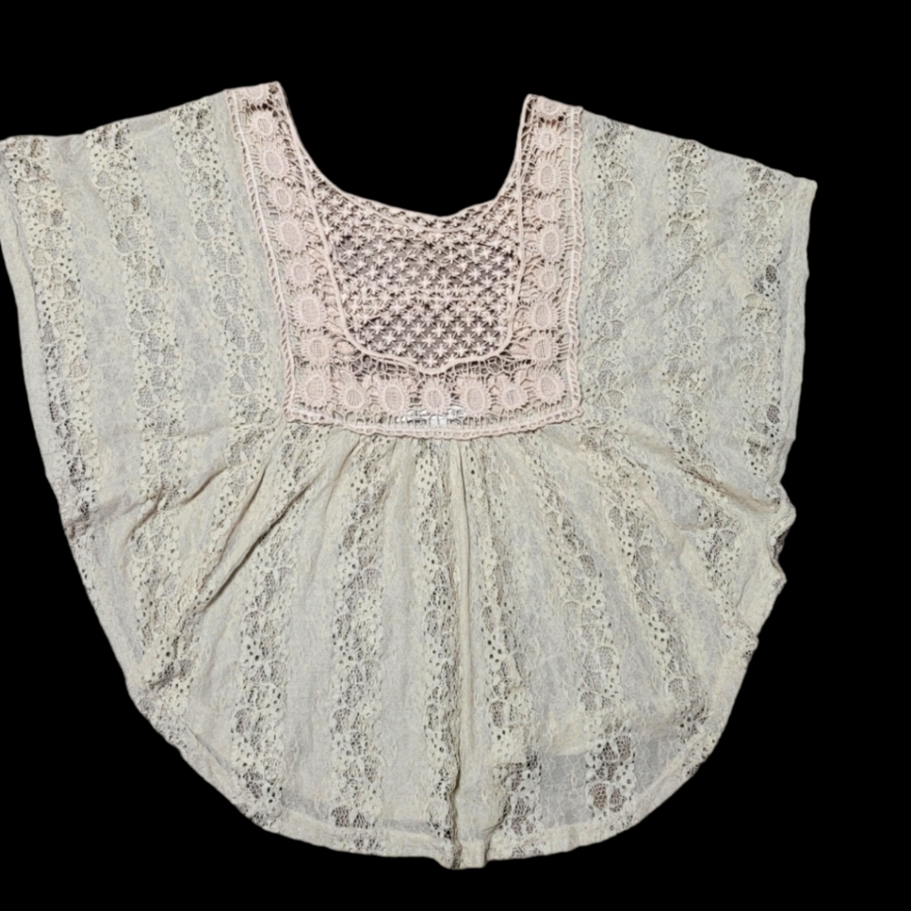 Cream lace top